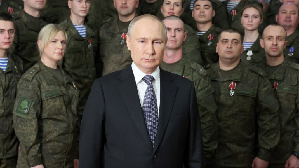 Vladimir Putin suffered coughing fit in New Year speech, used ‘actors .