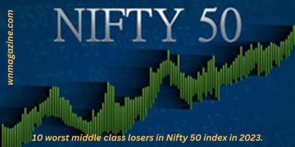 10 worst middle class losers in Nifty 50 index in 2023.
