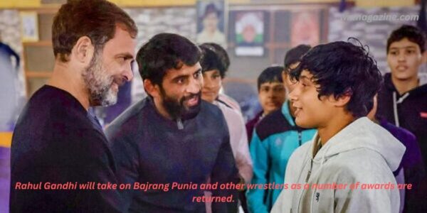 Rahul Gandhi will take on Bajrang Punia and other wrestlers as a number of awards are returned.