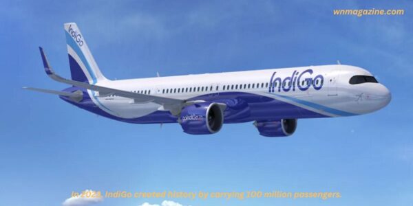 In 2023, IndiGo created history by carrying 100 million passengers.