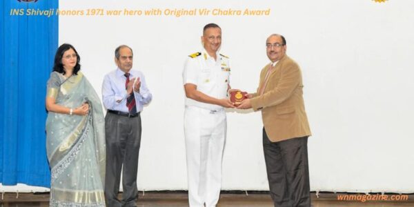 INS Shivaji honors 1971 war hero with Original Vir Chakra Award