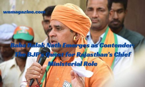 Baba Balak Nath Emerges as Contender: The BJP's Quest for Rajasthan's Chief Ministerial Role