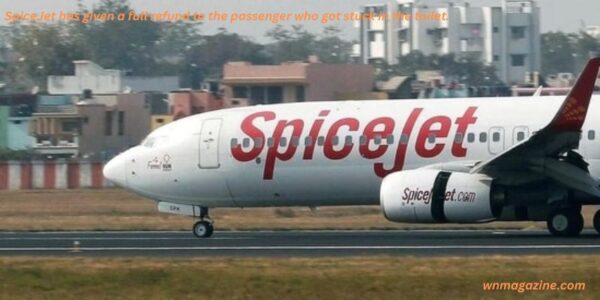 SpiceJet has given a full refund to the passenger who got stuck in the toilet.