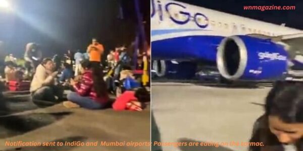 Notification sent to IndiGo and Mumbai airports: Passengers are eating on the tarmac.