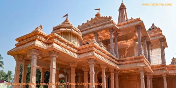 The inauguration ceremony of Ram Temple begins today.