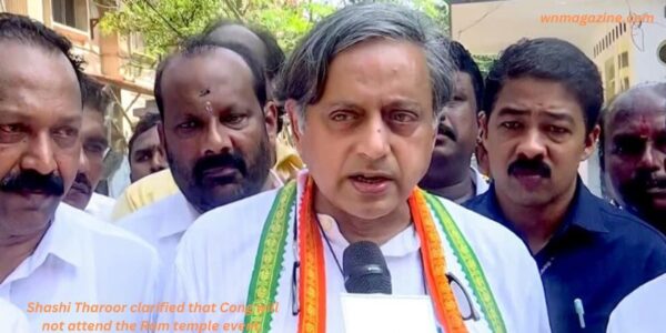 Shashi Tharoor clarified that Cong will not attend the Ram temple event.