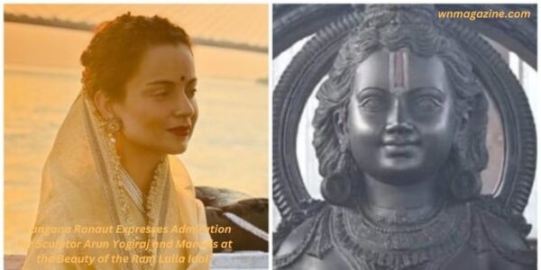 "Kangana Ranaut Expresses Admiration for Sculptor Arun Yogiraj and Marvels at the Beauty of the Ram Lalla Idol"