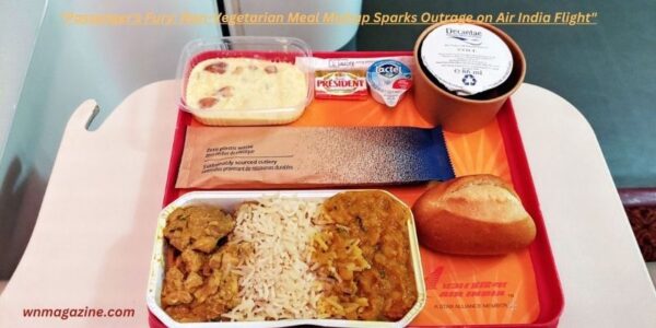 "Passenger's Fury: Non-Vegetarian Meal Mishap Sparks Outrage on Air India Flight"