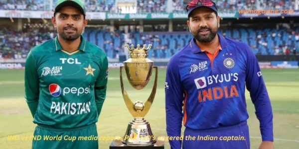IND vs IND World Cup media reports PAK T20's angered the Indian captain.