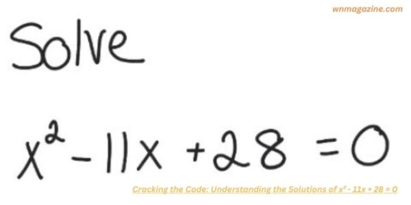 Cracking the Code: Understanding the Solutions of x² - 11x + 28 = 0