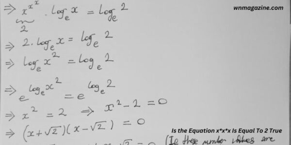 Is the Equation x*x*x Is Equal To 2 True
