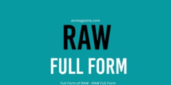 Full Form of RAW - RAW Full Form