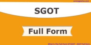 What Is The Full Form Of SGOT - SGOT full form
