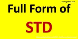 What is the STD Full form ? , full form of std in hindi