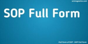 Full Form of SOP - SOP Full Form