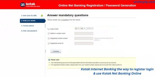 Kotak Internet Banking the way to register login & use Kotak Net Banking Online