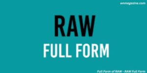Full Form of RAW - RAW Full Form